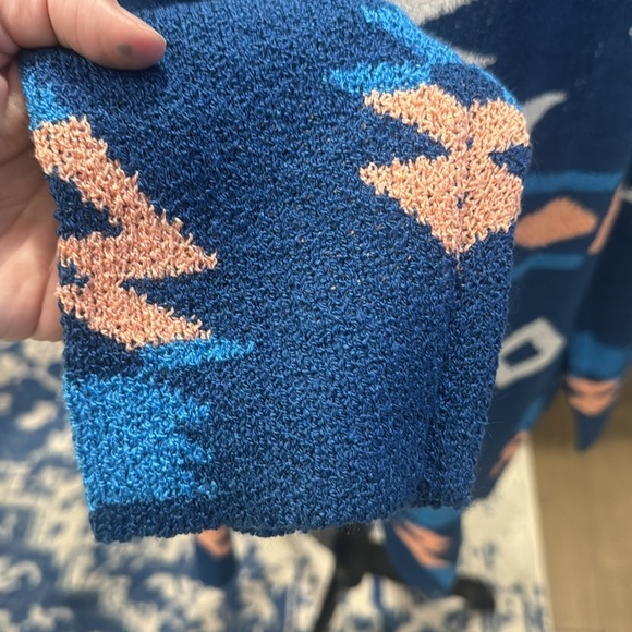 Oversized Southwestern Aztec Cardigan Sweater – Size XL - Picture 4 of 9